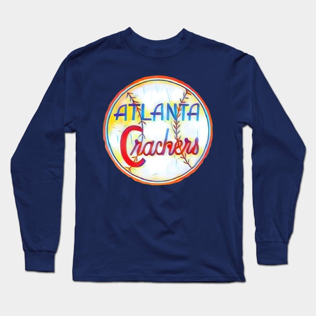 Atlanta Crackers Baseball Long Sleeve T-Shirt by Kitta’s Shop